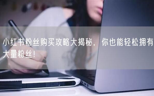 小红书粉丝购买攻略大揭秘，你也能轻松拥有大量粉丝！