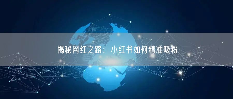 揭秘网红之路：小红书如何精准吸粉