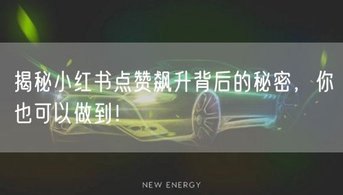 揭秘小红书点赞飙升背后的秘密，你也可以做到！