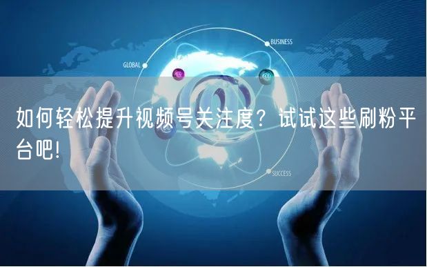 如何轻松提升视频号关注度？试试这些刷粉平台吧!