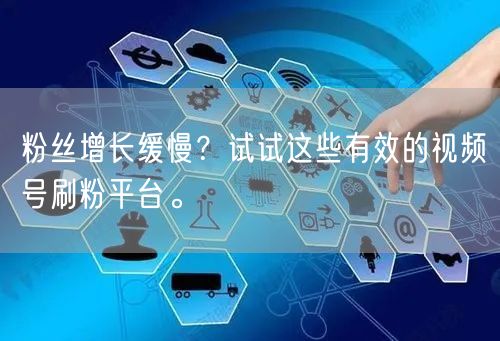 粉丝增长缓慢？试试这些有效的视频号刷粉平台。