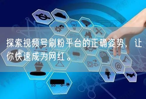 探索视频号刷粉平台的正确姿势，让你快速成为网红。