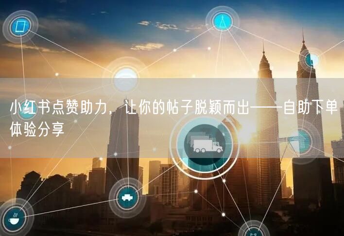 小红书点赞助力，让你的帖子脱颖而出——自助下单体验分享
