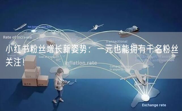 小红书粉丝增长新姿势：一元也能拥有千名粉丝关注！