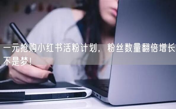 一元抢购小红书活粉计划，粉丝数量翻倍增长不是梦！
