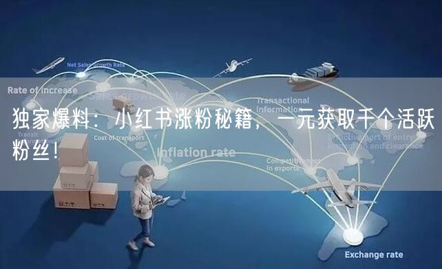 独家爆料：小红书涨粉秘籍，一元获取千个活跃粉丝！