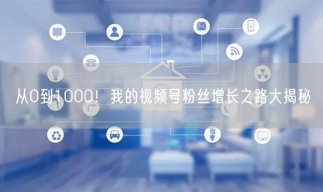 从0到1000！我的视频号粉丝增长之路大揭秘