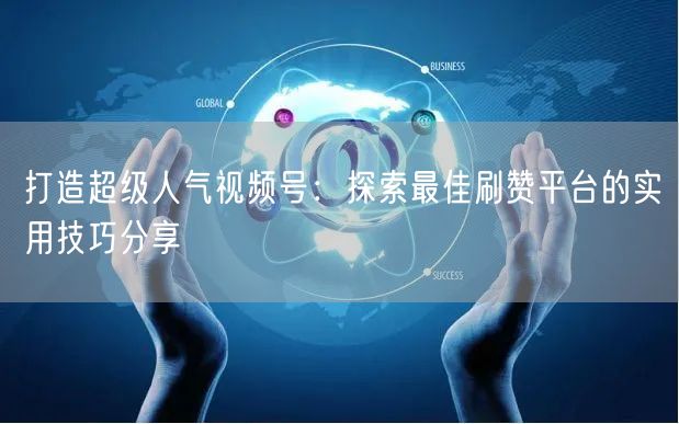 打造超级人气视频号：探索最佳刷赞平台的实用技巧分享