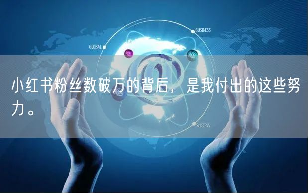 小红书粉丝数破万的背后，是我付出的这些努力。
