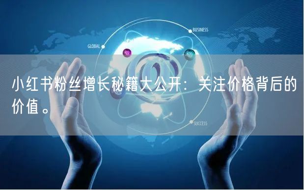 小红书粉丝增长秘籍大公开：关注价格背后的价值。