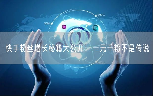 快手粉丝增长秘籍大公开：一元千粉不是传说