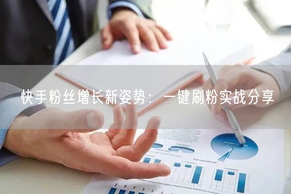 快手粉丝增长新姿势：一键刷粉实战分享