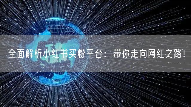 全面解析小红书买粉平台：带你走向网红之路！